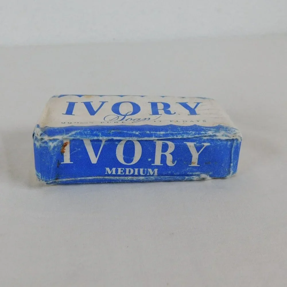 Ivory Soap Bar Medium Size Vintage 1940's Proctor & Gamble New Old Stock FLAW